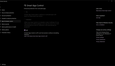Smart App Control in Windows 11