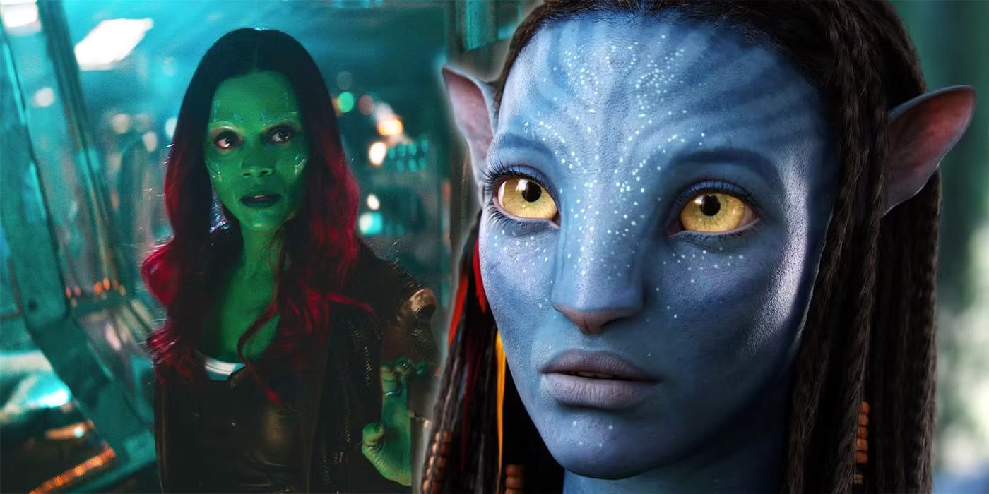 Zoe Saldaña är både Neytiri och Gamora.