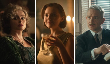 Tre av stjärnorna som jagar mördare i Agatha Christie-serien.