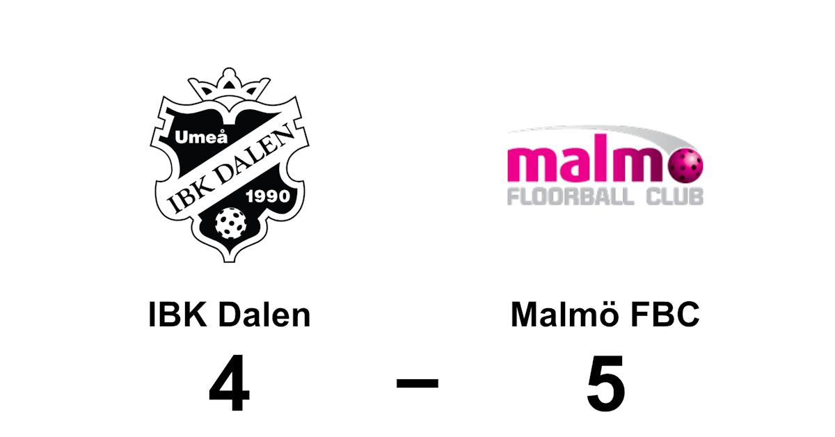 Förlust för IBK Dalen efter tapp i tredje perioden mot Malmö FBC - Västerbottens-Kuriren