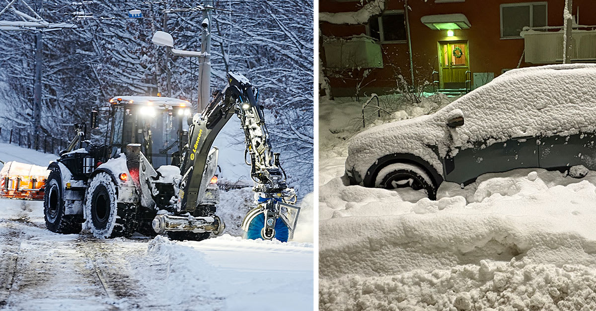 Massanmälningar mot snöröjningen