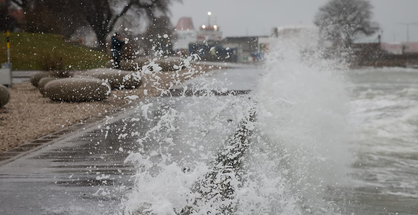 Gul varning på Gotland – färjetrafiken ställs in