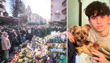 Hennes son dog i branden i Crans-Montana