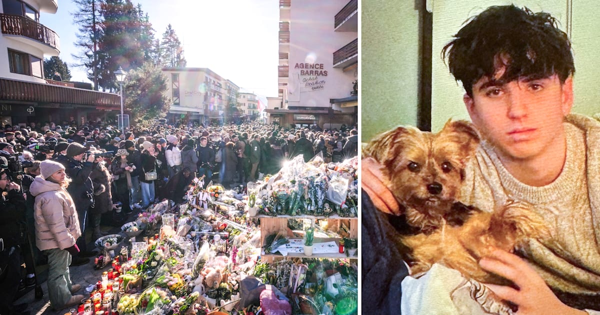 Hennes son dog i branden i Crans-Montana