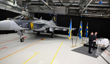 Rysk trollarmé aktiverades när Zelenskyj besökte Saab