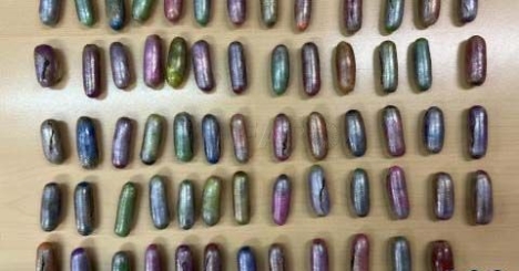 Svensk man gripen med ett halvt kilo hasch i magen