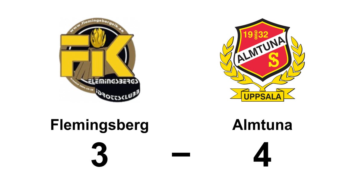 Almtuna vann toppmötet borta mot Flemingsberg