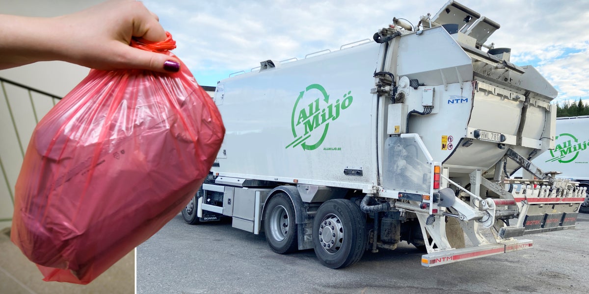 Sophämtning försenad i Skellefteå på grund av halka