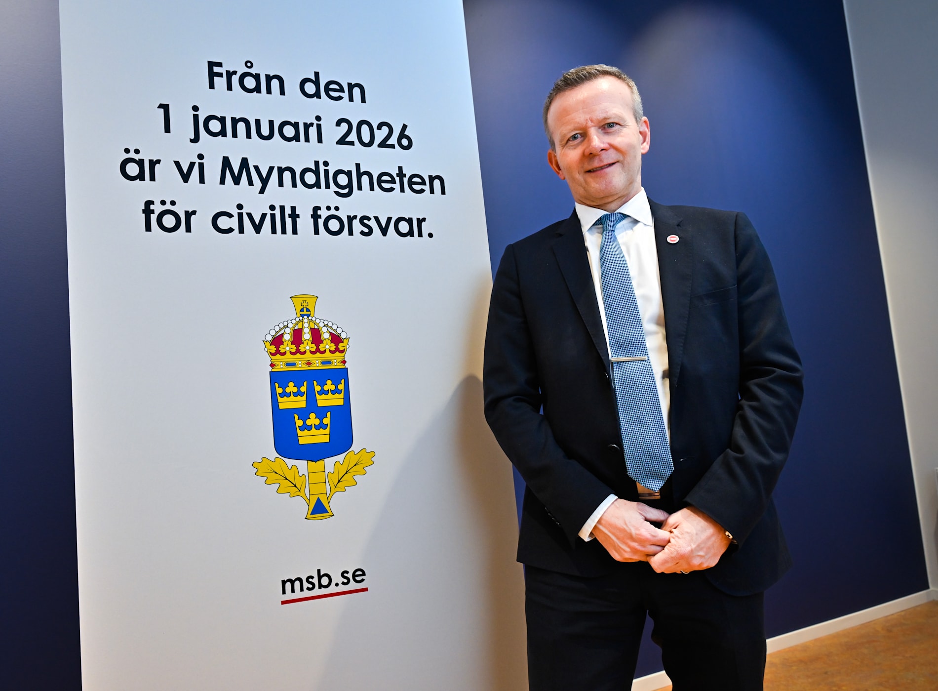 Mikael Frisell är generaldirektör för det som från och med den 1 januari heter Myndigheten för civilt försvar (tidigare Myndigheten för samhällsskydd och beredskap, MSB). Arkivbild.