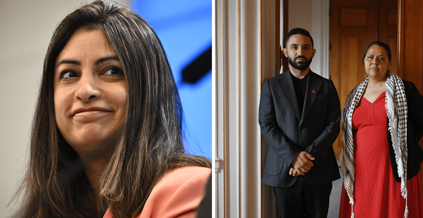 Dadgostar ”tänker inget” om vänsteruppstickare