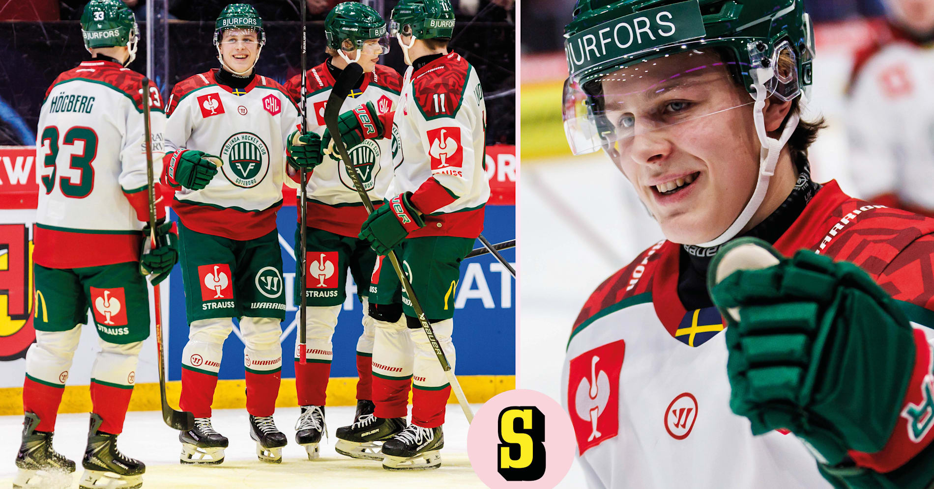 Ivar Stenberg blev hjälte för Frölunda i CHL mot Brynäs