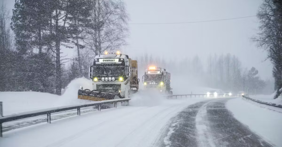 Snösmocka och vind lamslog Västernorrland - Västerbottens-Kuriren