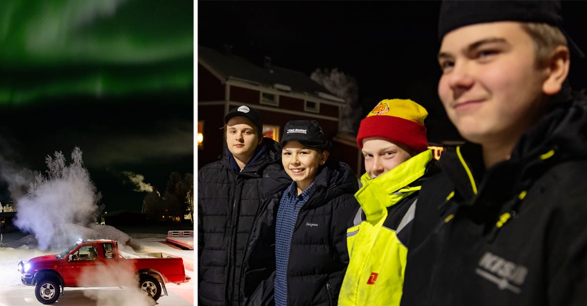 Epa-killarna i Vittangi hjältar i kylan – räddade 92-årig man i snön