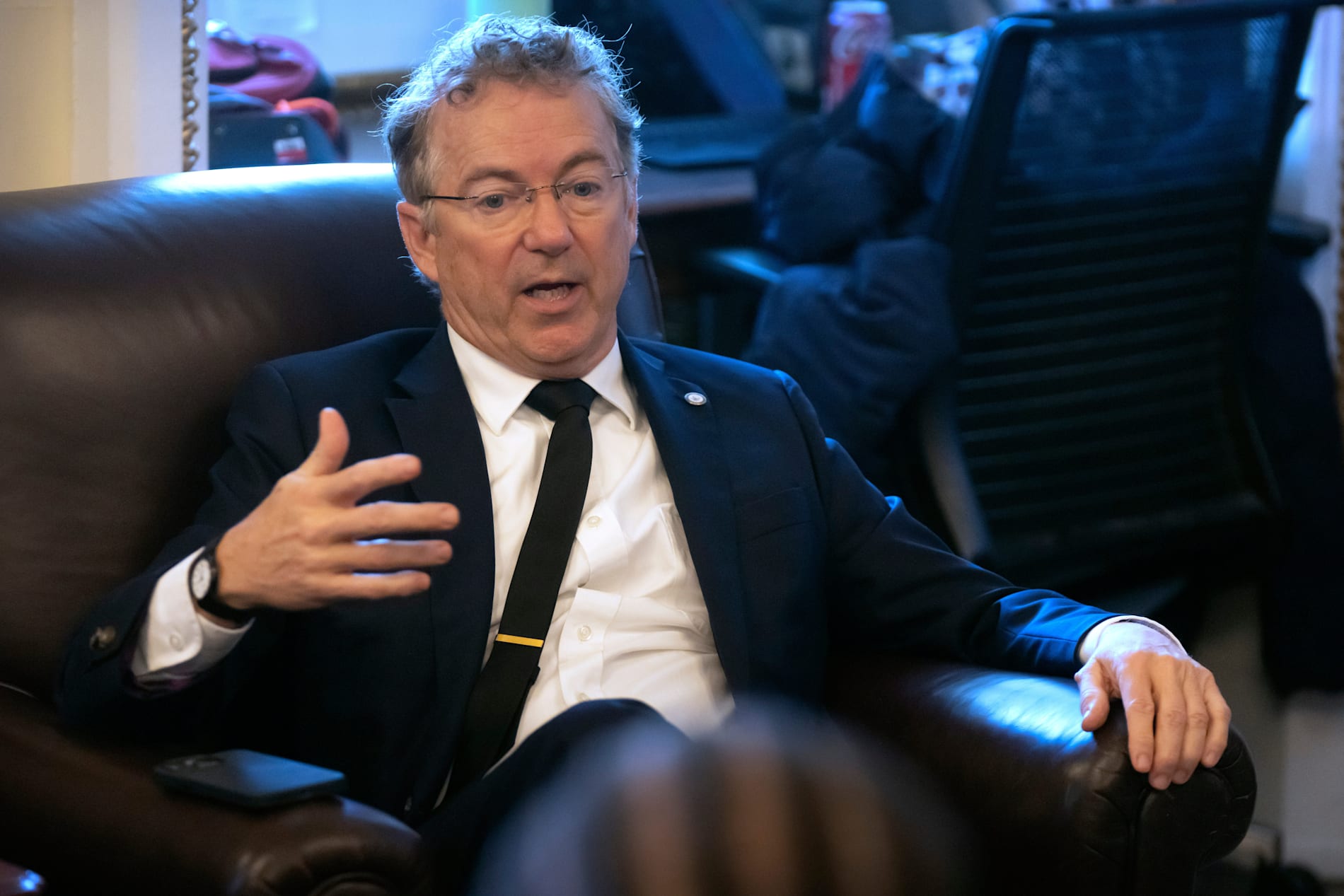 Den republikanske senatorn Rand Paul är mycket kritisk mot president Donald Trumps beslut att attackera Venezuela utan att först få kongressens godkännande. Arkivbild.