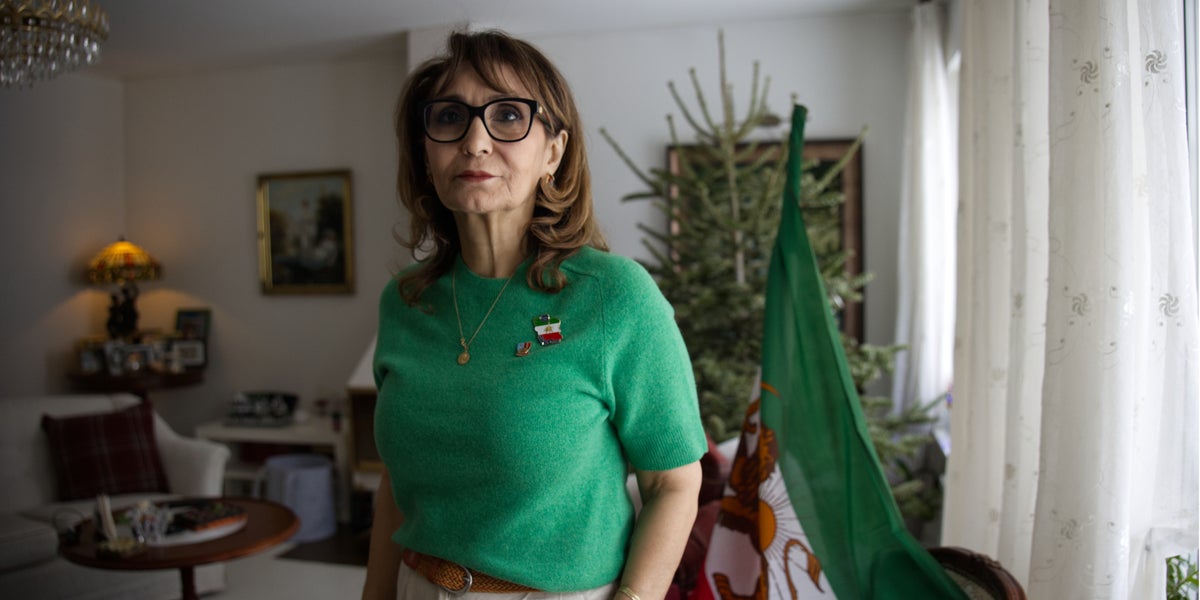 Stella Shadabi demonstrerar för Iran i Uppsala