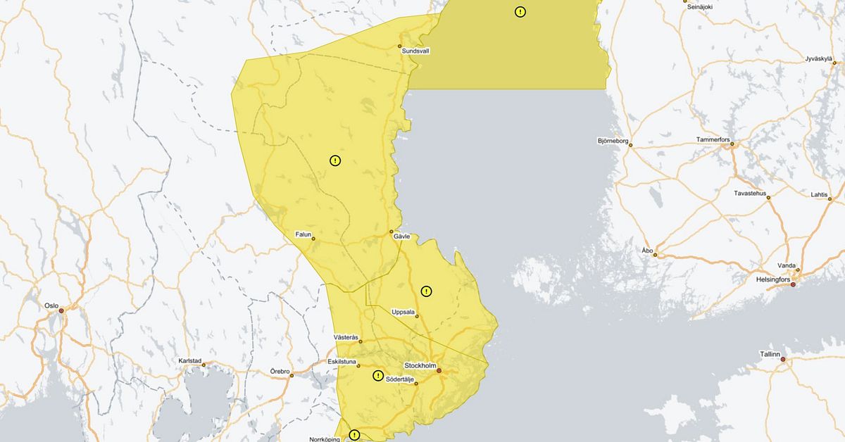 SMHI tidigarelägger snövarning – gäller från tisdag förmiddag