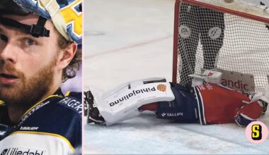 Hugo Alnefelt fick skridsko mot huvudet