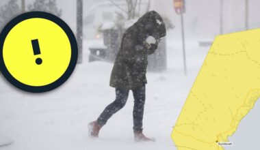 Gul varning för snö och vind i Västerbotten