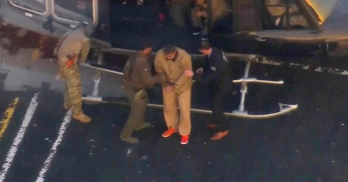 Nicolás Maduro i rätten efter bortförandet från Venezuela