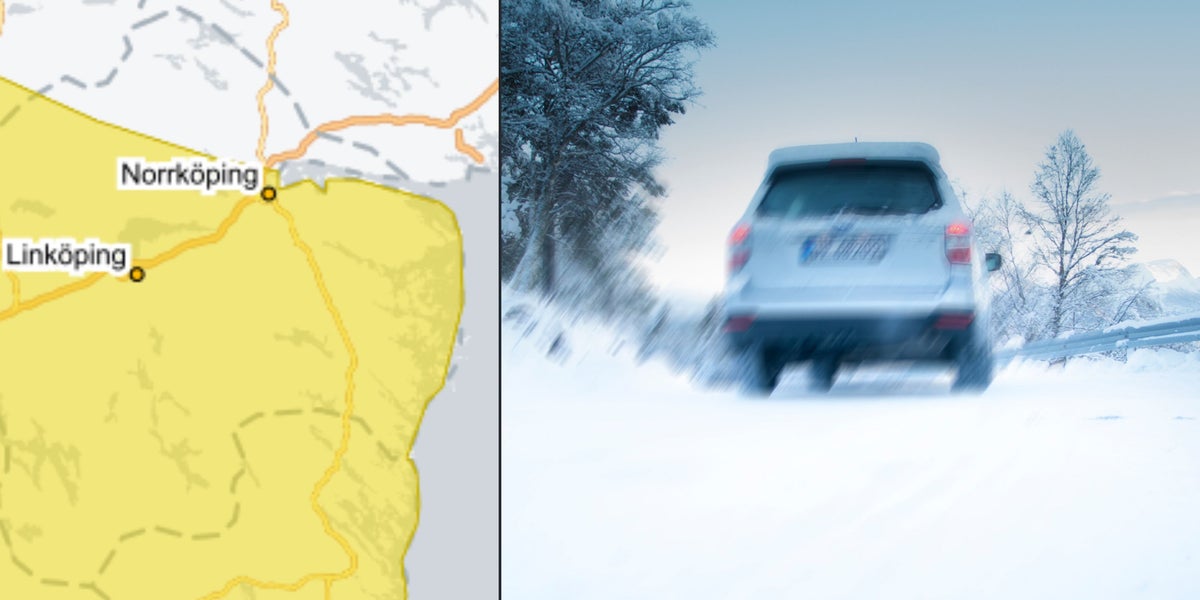 SMHI varnar för plötslig ishalka i Östergötland