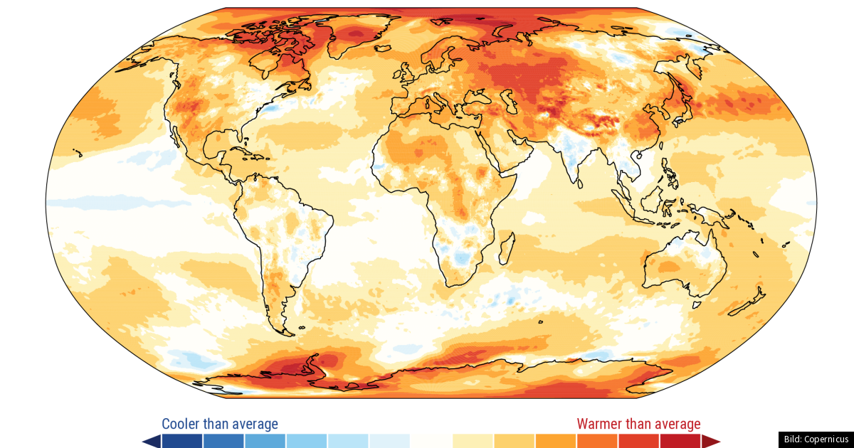 2025 tredje varmaste året – världen rusar mot klimatgräns