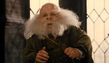 Warwick Davis som Filius Flitwick i de första "Harry Potter"-filmerna.