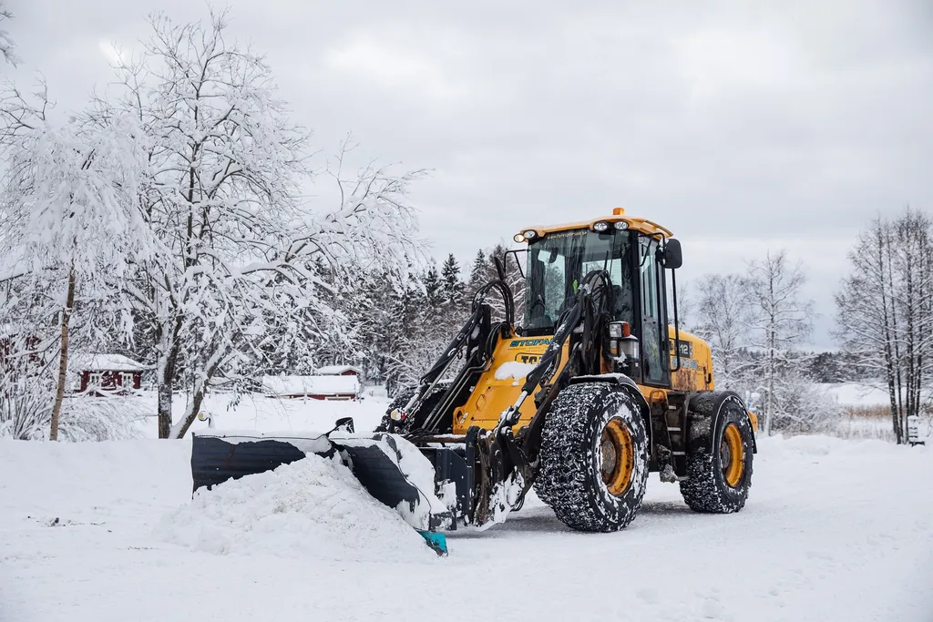 Kommunen nöjd med årets första stora snöröjning