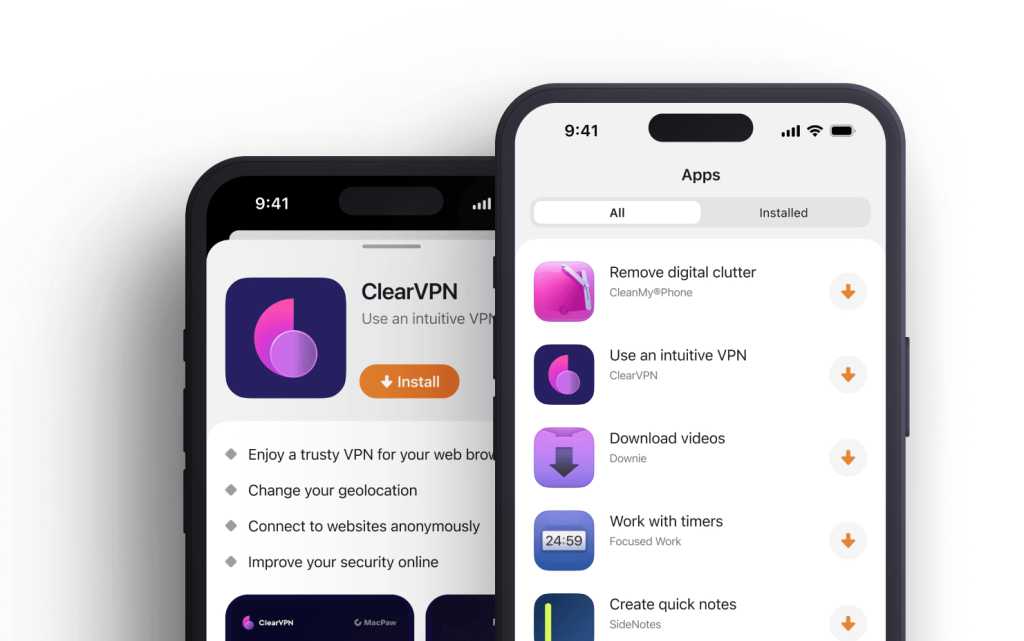 Två Iphones med Setapp installerat