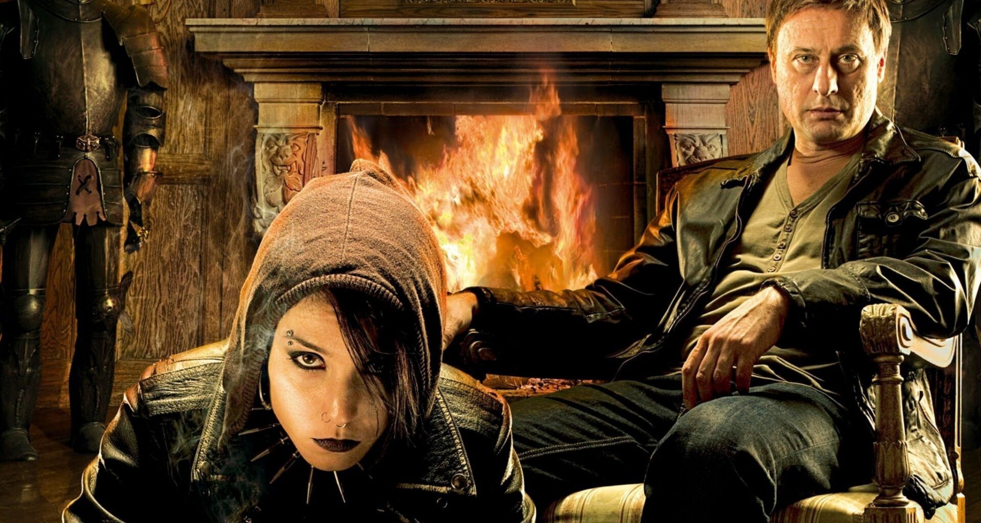 Noomi Rapace och Michael Nyqvist i den svenska filmatiseringen av "Män som hatar kvinnor" från 2009.