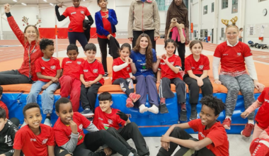 Full fart på Miniorlandslaget i Campushallen