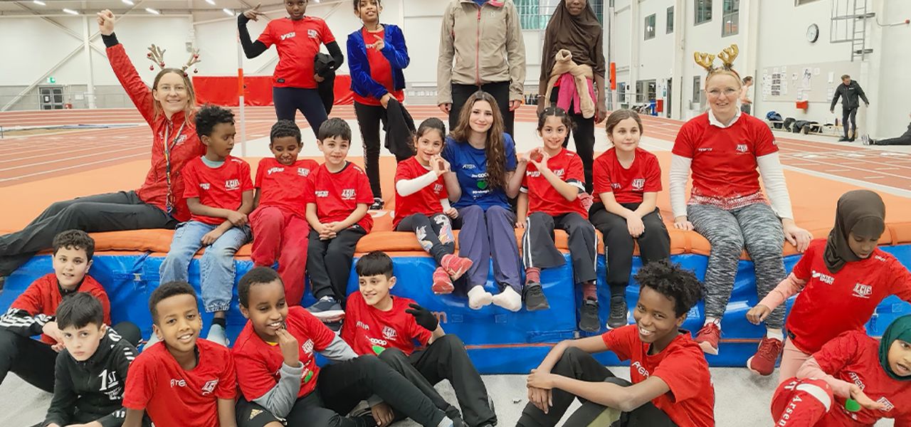 Full fart på Miniorlandslaget i Campushallen