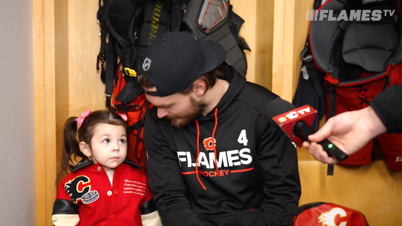 Andersson fick sällskap av Noa Gaudreau efter träning i Columbus