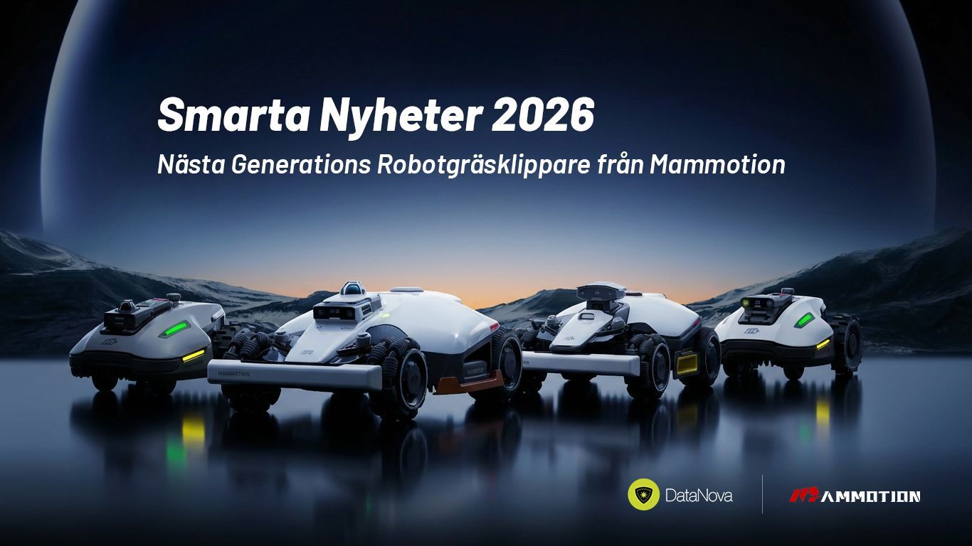 Mammotion lanserar nya Robotgräsklippare på CES 2026!