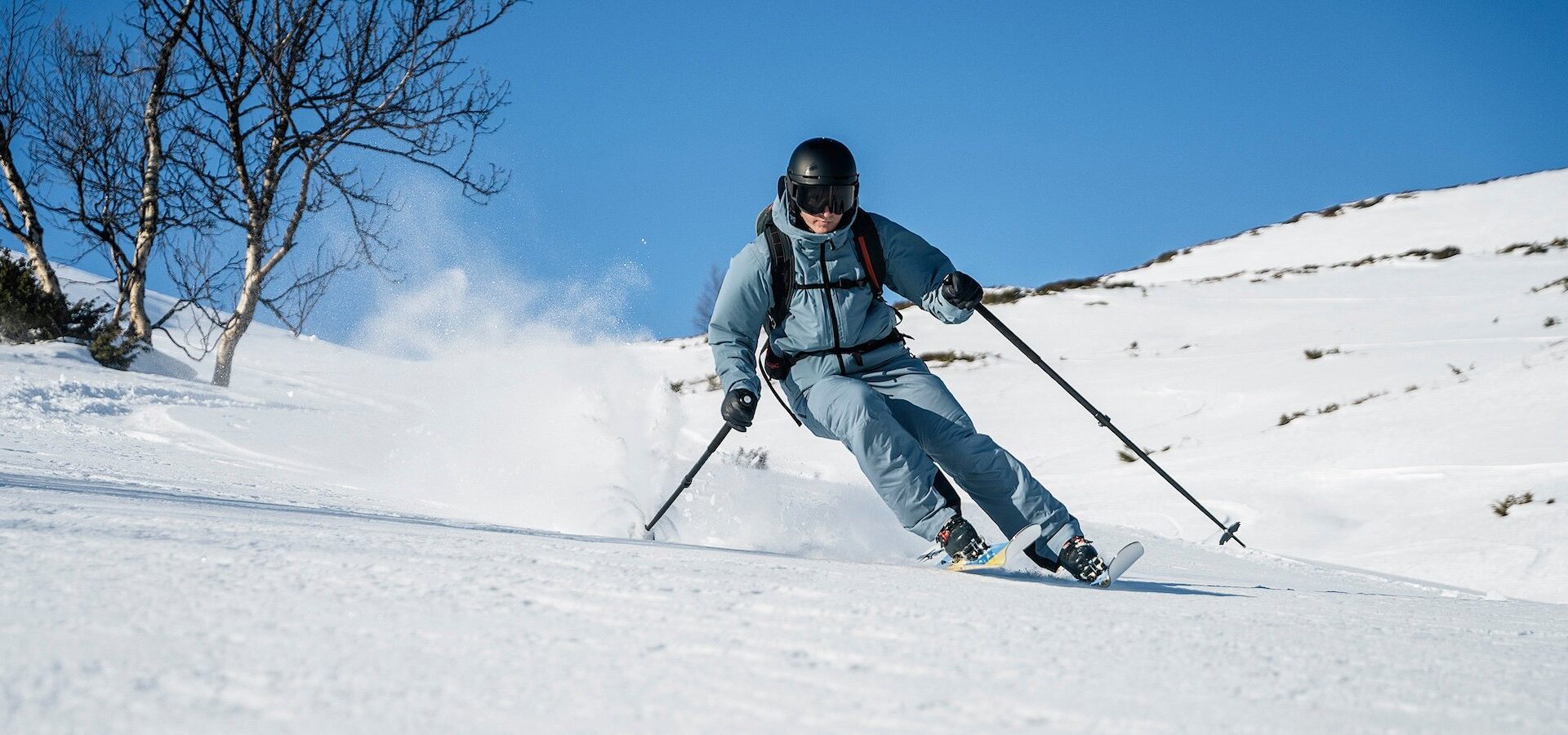 Här återanvänds vindkraftens rotorblad i slalomskidor