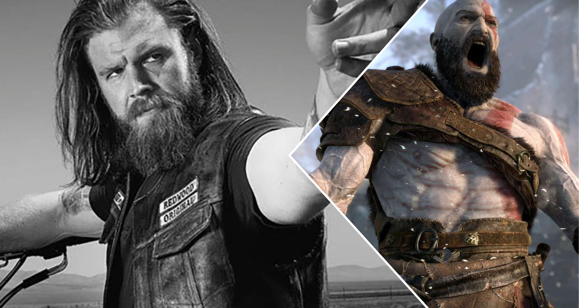 Ryan Hurst i "Sons of Anarchy" och Kratos i "God of War".