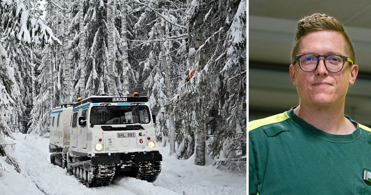 Snöstorm och röd varning – de gör jobbet mitt i kaoset – Arbetet