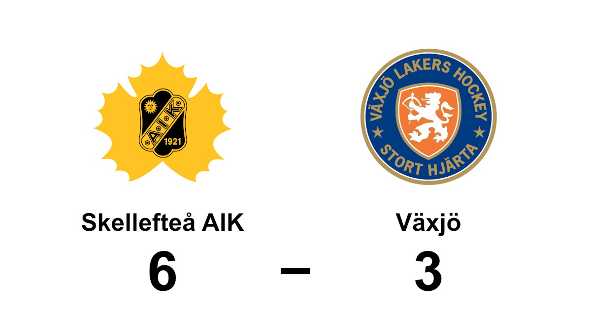 Skellefteå AIK fortsätter segersviten mot Växjö - Västerbottens-Kuriren