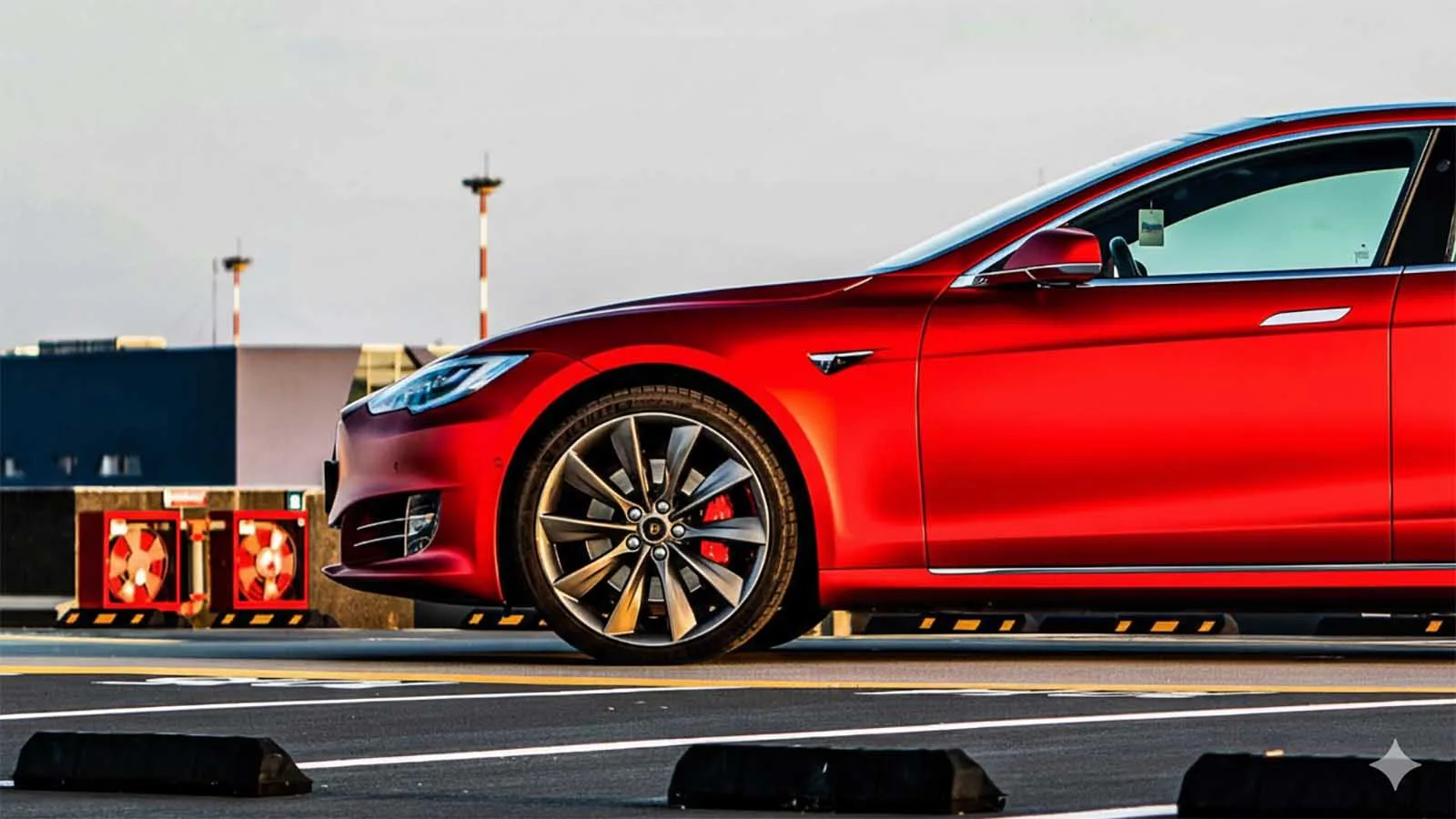 Svenska skådespelarens Tesla förstörd i potthål