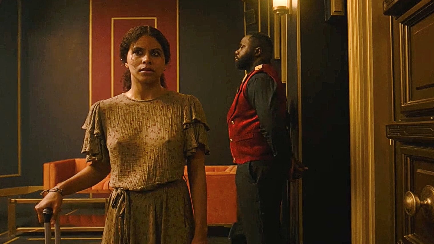 Zazie Beetz och Paterson Joseph i "They Will Kill You".