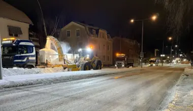 Ny omgång med utlastning av snö i centrala Örnsköldsvik - Örnsköldsviks kommun