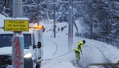 Snökaos i Göteborg – då tog han skidorna till jobbet: ”En dröm”