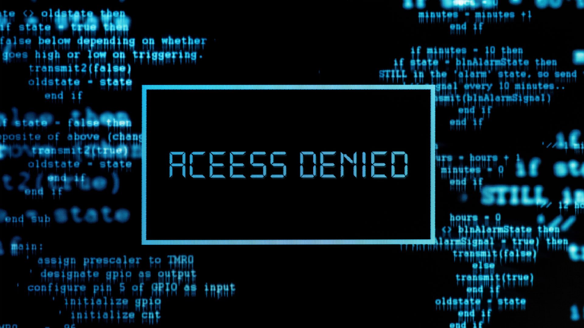 Access Denied st&aring;r skrivet p&aring; en datorsk&auml;rm.