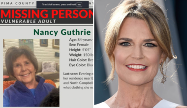 Man gripen i fallet med
försvunna Nancy Guthrie