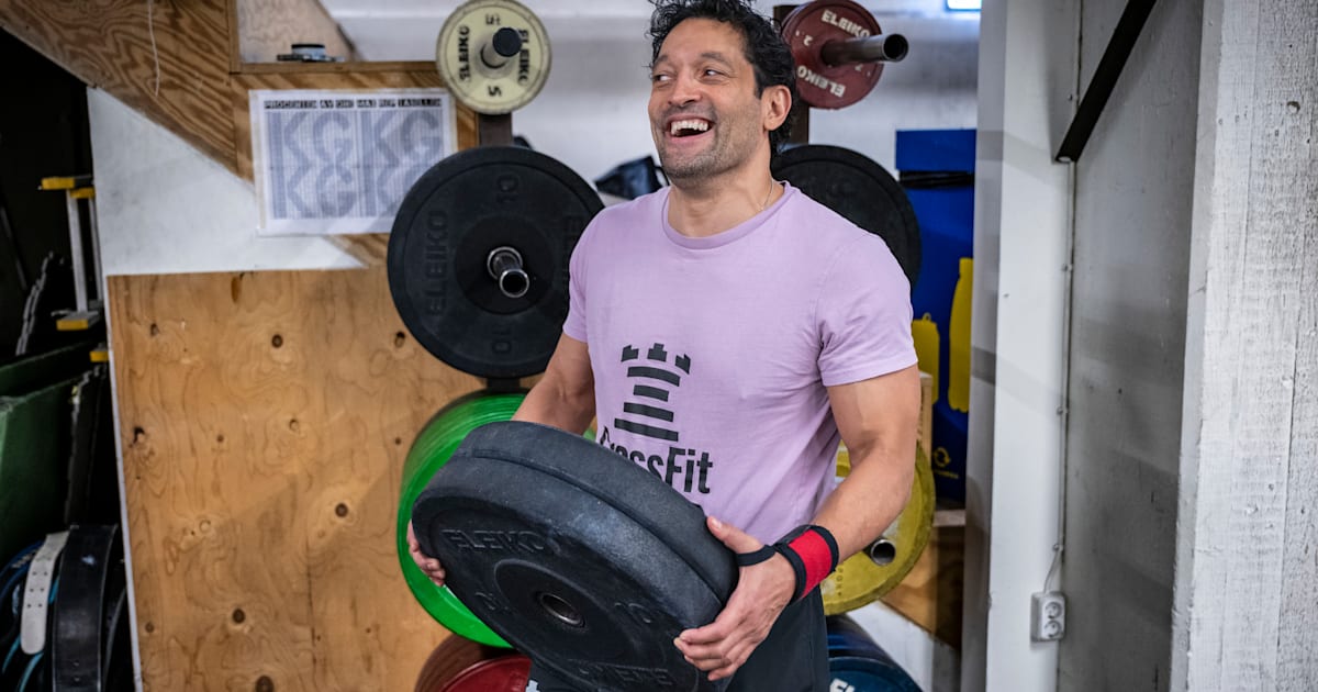 Rennie Mirro tränar för att orka vara en bra pappa