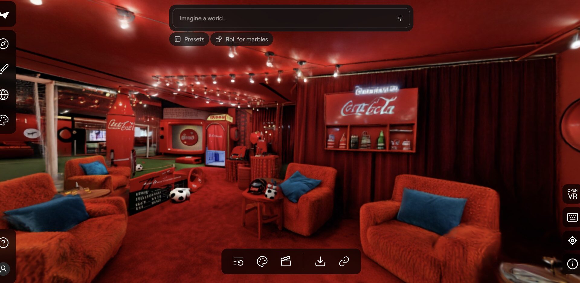 Bygg virtuella världar med Marble. Som kan användas i spel och annat.