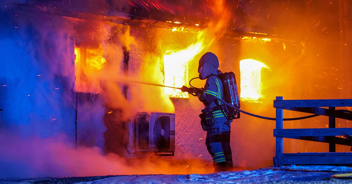 Villa brann ner till grunden utanför Svedala
