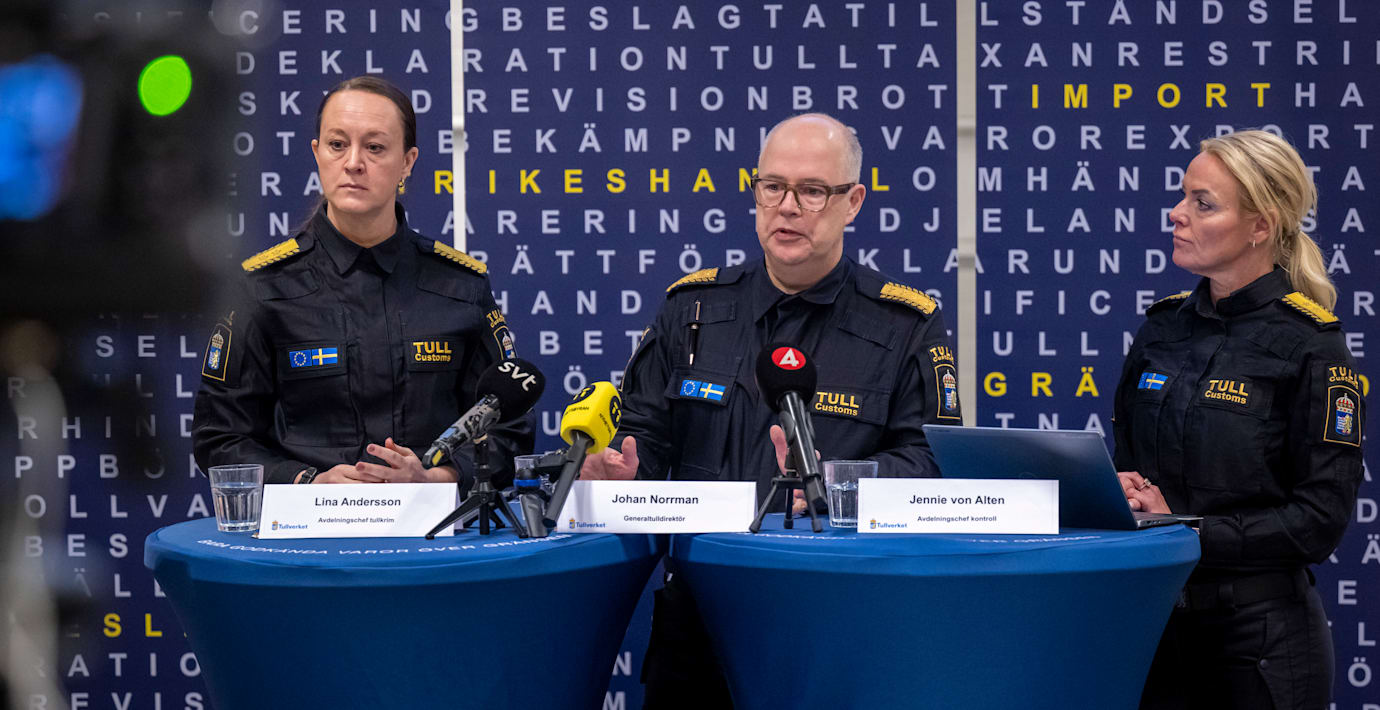 Tullverket beslagtog 134 kilo heroin förra året