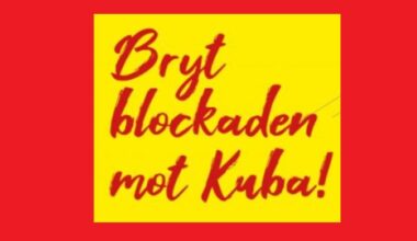 Uttalande från Svensk-Kubanska föreningen fördömer USA:s eskalering av blockaden mot Kuba