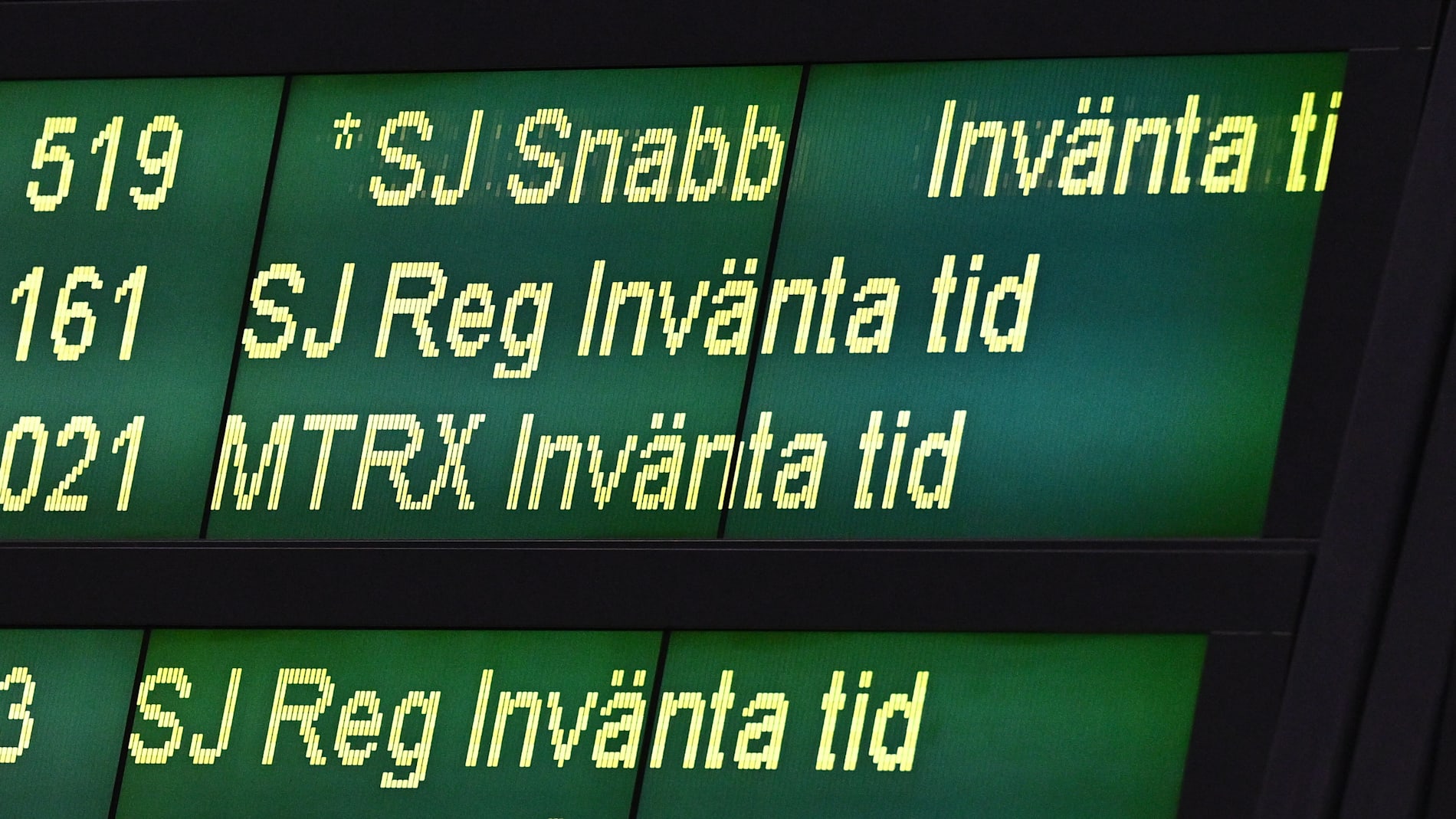 Det var stopp i tågtrafiken mellan bland annat Stockholm och Göteborg under söndagen. Arkivbild.