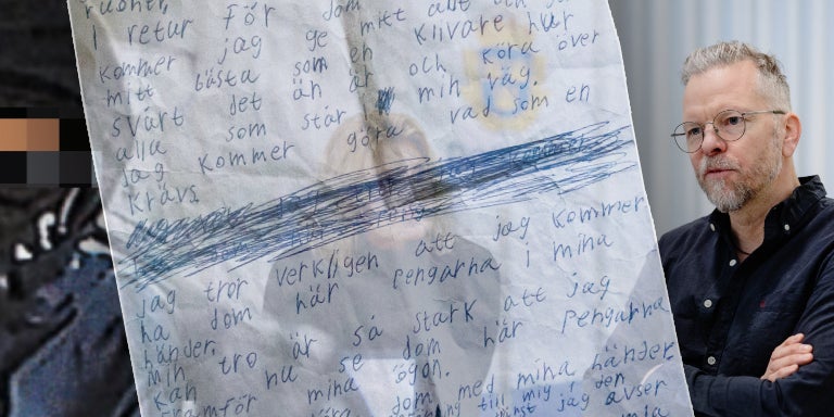 Misstänkte mördarens brev till sig själv: "Ska köra över alla"